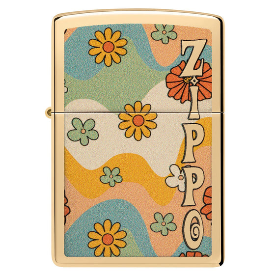 Zippo Lighter - Bold Blossom Flower Power