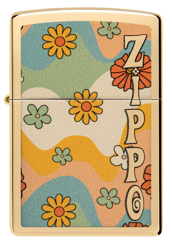 Zippo Lighter - Bold Blossom Flower Power