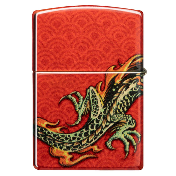 Zippo Lighter - Geometric Dragon