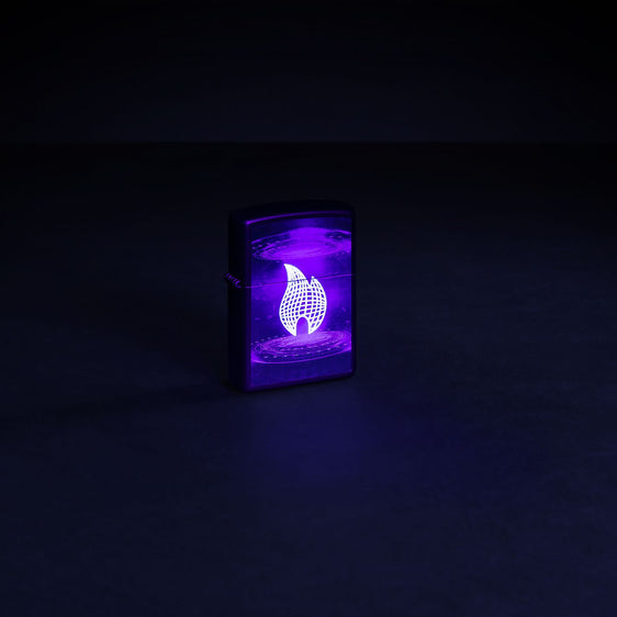 Zippo Lighter - Black Light UFO