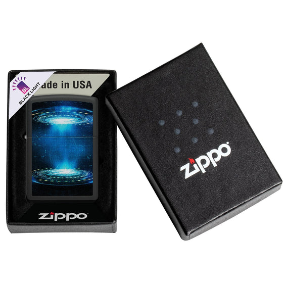 Zippo Lighter - Black Light UFO