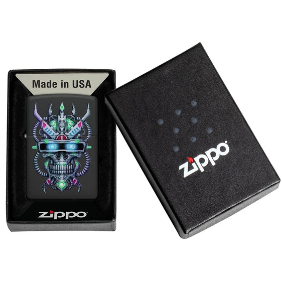 Zippo Lighter - Cyber Skull