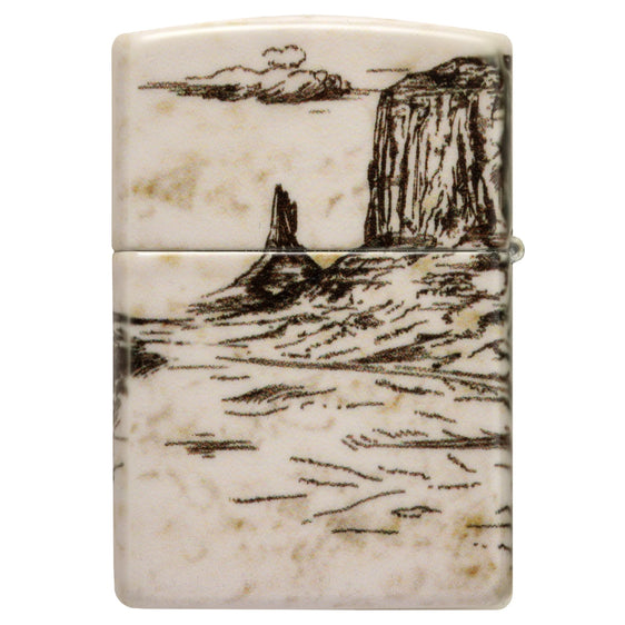 Zippo Lighter - Wild West Scene