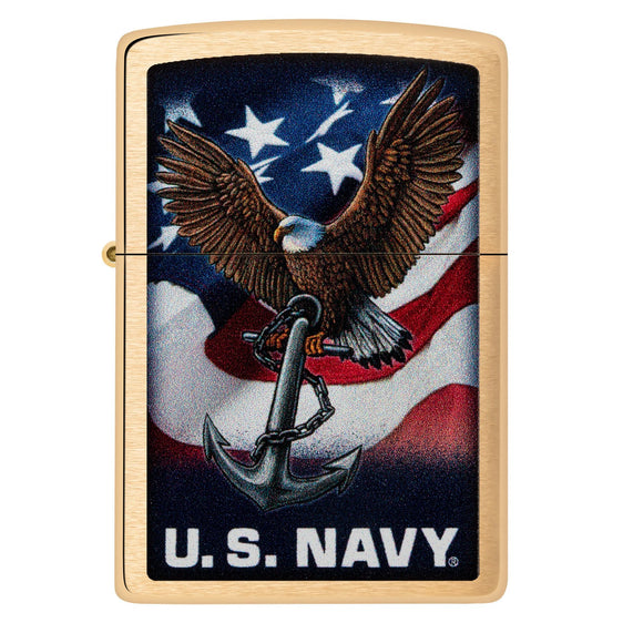 Zippo Lighter - United States Navy® Eagle Anchor Flag
