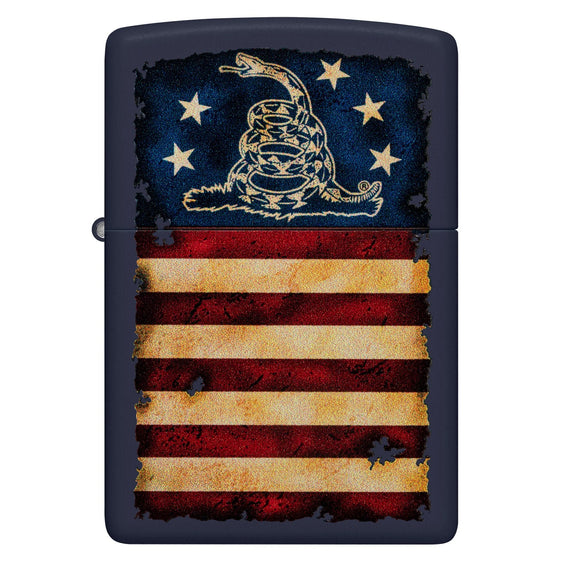 Zippo Lighter - Don't Tread On Me Gadsden US Flag