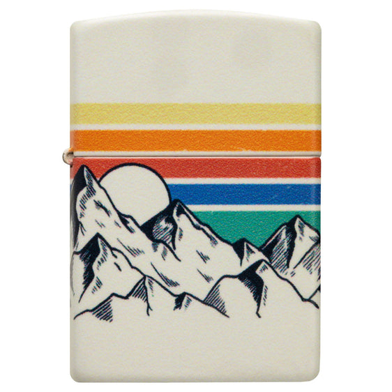 Zippo Lighter - Mountain Range w/ Colors