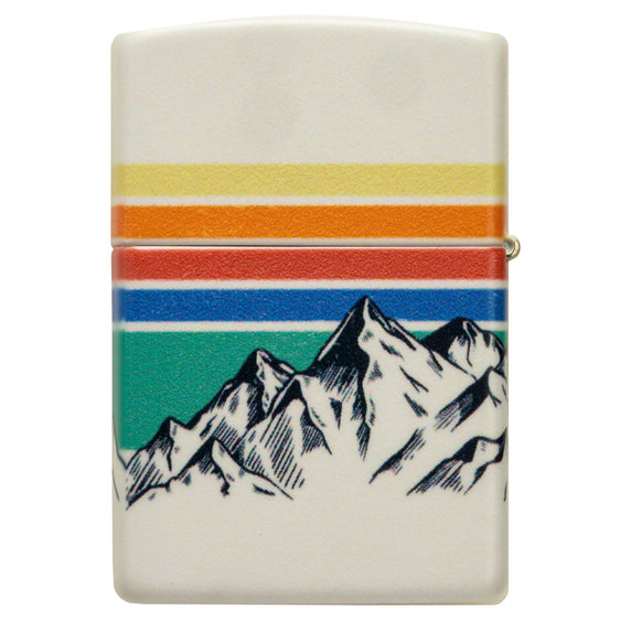 Zippo Lighter - Mountain Range w/ Colors