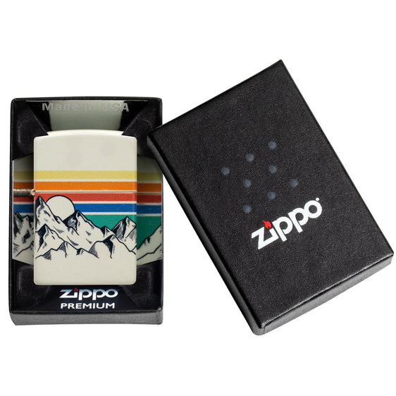 Zippo Lighter - Mountain Range w/ Colors