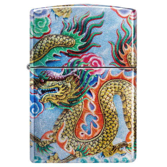 Zippo Lighter - Colorful Dragon