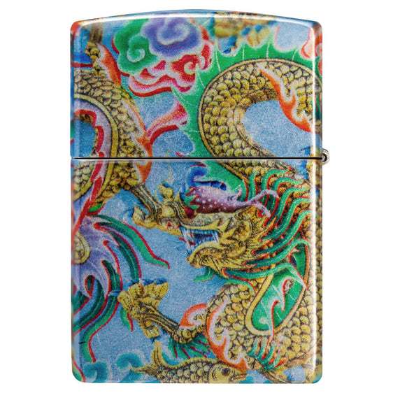 Zippo Lighter - Colorful Dragon