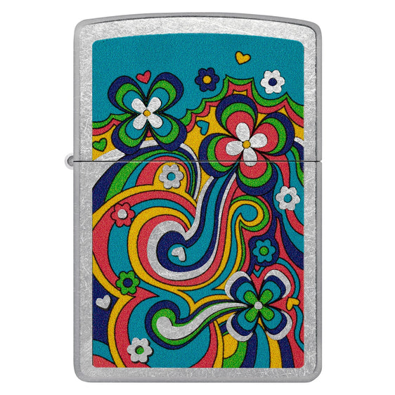 Zippo Lighter - Funky Flower Power