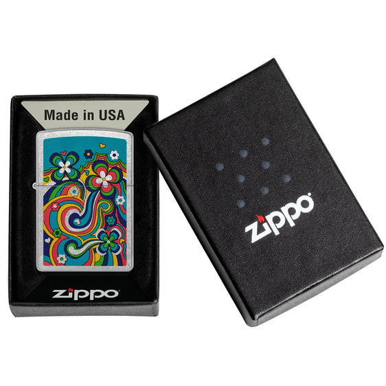 Zippo Lighter - Funky Flower Power