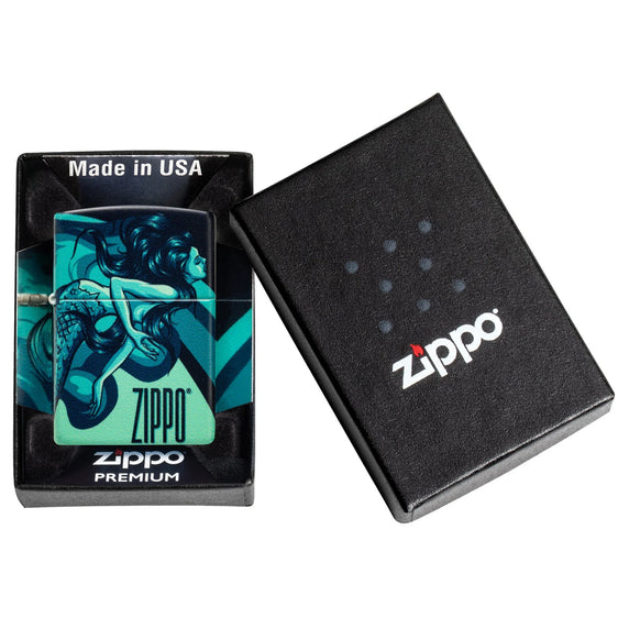 Zippo Lighter - Mermaid Commands Sea