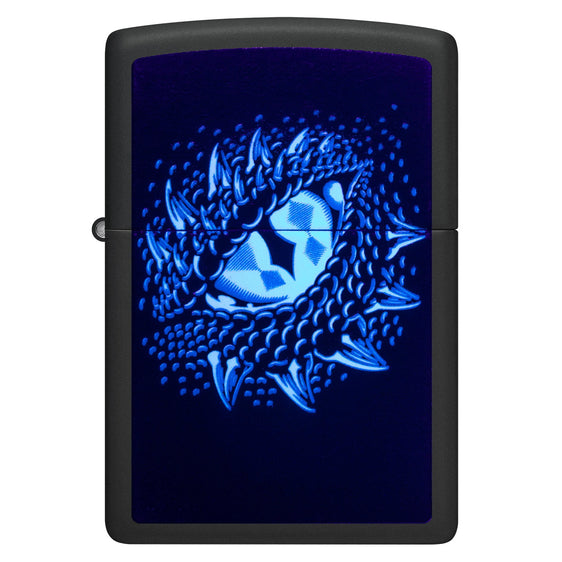 Zippo Lighter - Black Light Dragon Eye