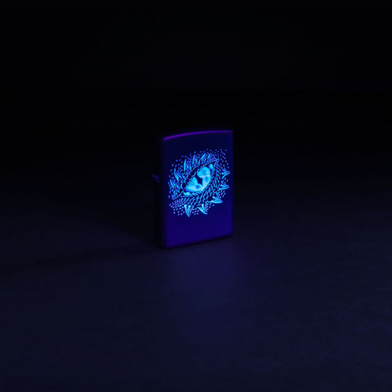 Zippo Lighter - Black Light Dragon Eye