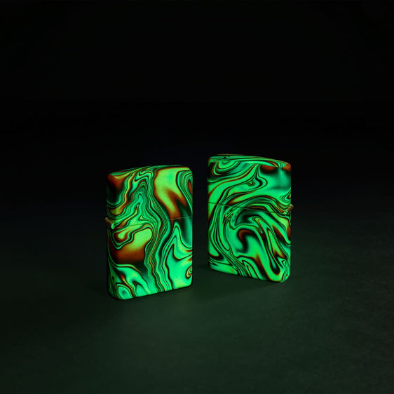 Zippo Lighter - Colorful Swirl