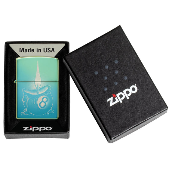 Zippo Lighter - Eight Ball Tattoo