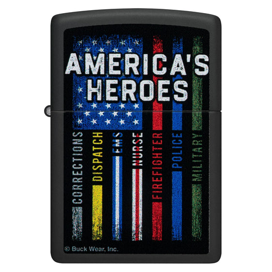 Zippo Lighter - Buck Wear American Heroes