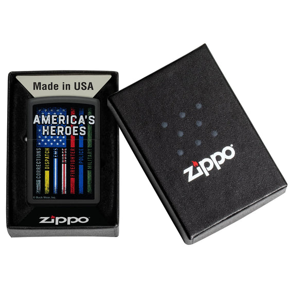 Zippo Lighter - Buck Wear American Heroes