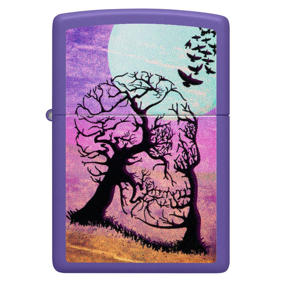 Zippo Lighter - Skull Tree w/ Birds