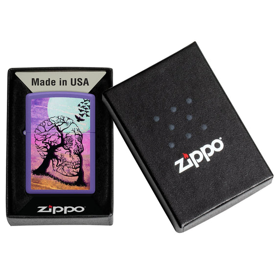 Zippo Lighter - Skull Tree w/ Birds
