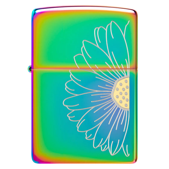 Zippo Lighter - Multi Color Daisy
