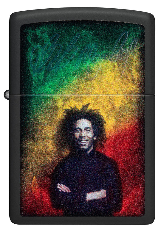 Zippo Lighter - Black Light Bob Marley