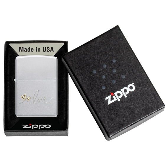 Zippo Lighter - Two Tone Love