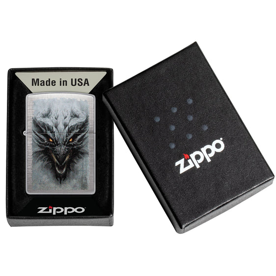 Zippo Lighter - Dragon w/ Glowing Eyes