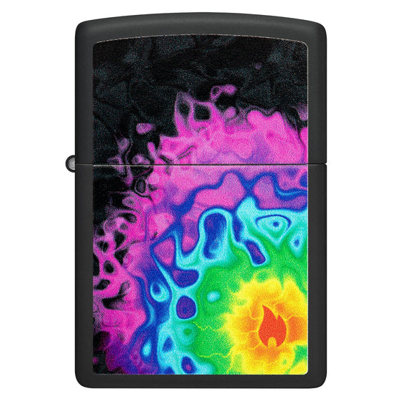 Zippo Lighter - Rainbow Blur