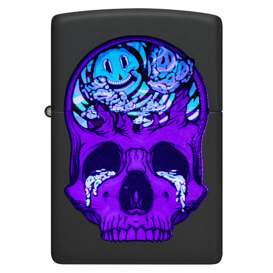 Zippo Lighter – Skull Moon Design