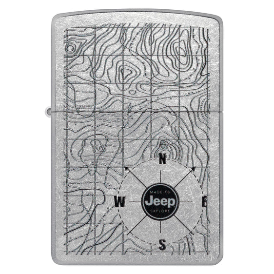 Zippo Lighter - Jeep Topographical Map