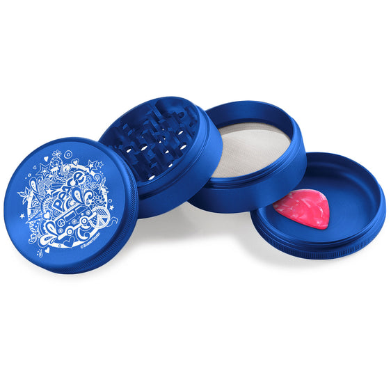 Beamer Aircraft Grade Aluminum 63MM Grinder - 70's Lovin Blue