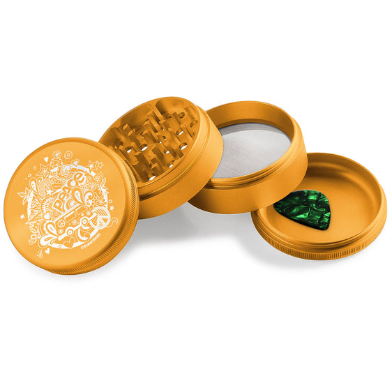 Beamer Aircraft Grade Aluminum 63MM Grinder - 70's Lovin Gold