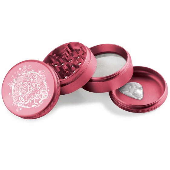 Beamer Aircraft Grade Aluminum 63MM Grinder - 70's Lovin - Pink