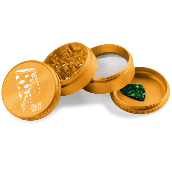 Beamer Aircraft Grade Aluminum 63MM Grinder - Flying Pizza Gold