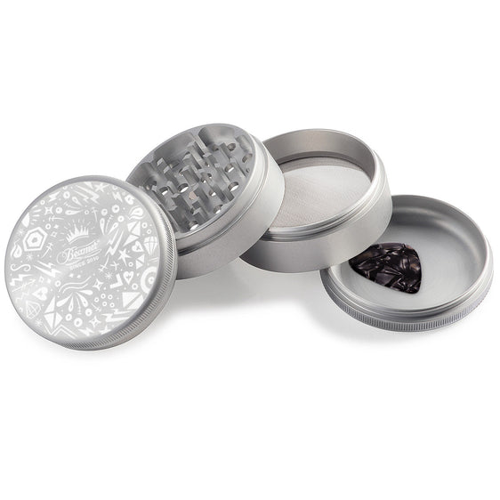 Beamer Aircraft Grade Aluminum 63MM Grinder - Royal Shapes - Silver