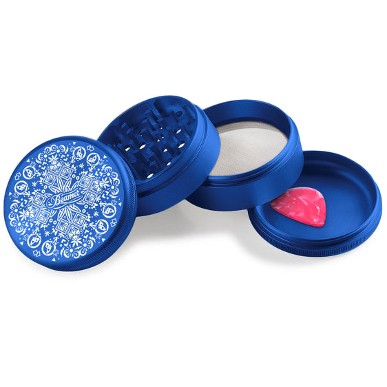 Beamer Aircraft Grade Aluminum 63MM Grinder - Trippy Jewelz Blue