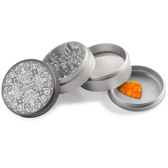 Beamer Aircraft Grade Aluminum 63MM Grinder - Trippy Jewelz - Gray & Silver