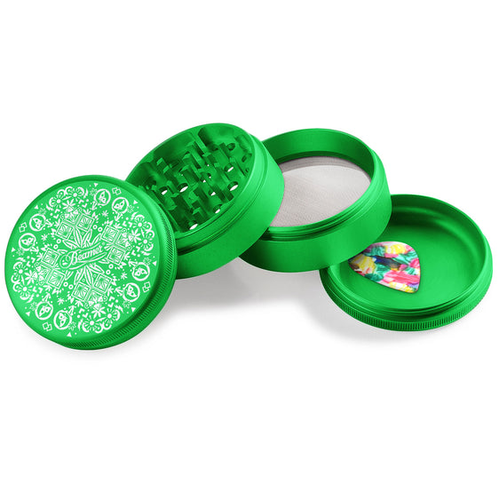 Beamer Aircraft Grade Aluminum 63MM Grinder - Trippy Jewelz - Green