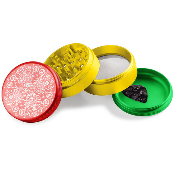 Beamer Aircraft Grade Aluminum 63MM Grinder - Trippy Jewelz - Rasta