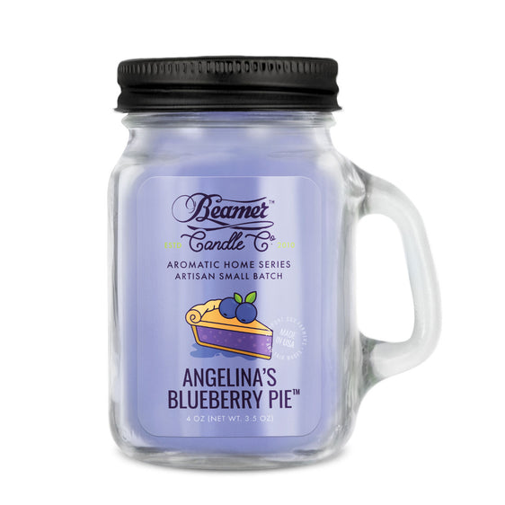 Beamer Candle Co. Aromatic Home Series - USA Made Candle 4 oz Angelina's Blueberry Pie