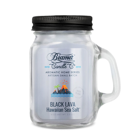 Beamer Candle Co. Aromatic Home Series - USA Made Candle - 4 oz Lava Hawaiian Sea Salt