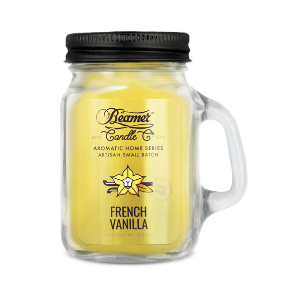 Beamer Candle Co. Aromatic Home Series - USA Made Candle - 4 oz French Vanilla