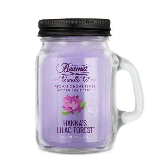 Beamer Candle Co. Aromatic Home Series - USA Made Candle - 4 oz Hannah's Lilac Forest