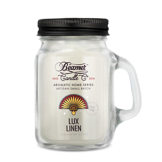 Beamer Candle Co. Aromatic Home Series - USA Made Candle 4 oz Lux Linen