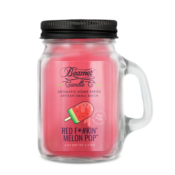 Beamer Candle Co. Aromatic Home Series - USA Made Candle 4 oz Red F*#kin' Melon Pop