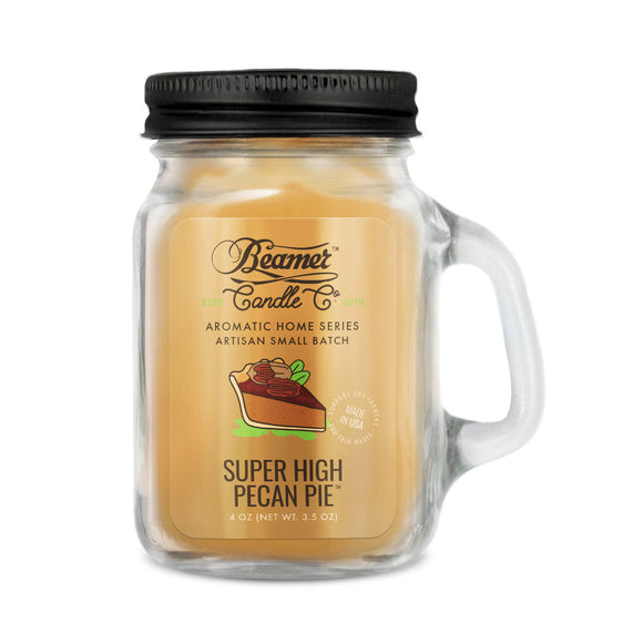 Beamer Candle Co. Aromatic Home Series - USA Made Candle - 4 oz Super High Pecan Pie