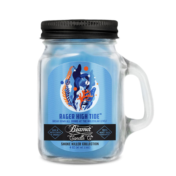 Beamer Candle Co Smoke Killer Collection - USA Made Candle - 4 oz Rager High Tide