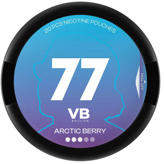 77 Nicotine Pouches Arctic Berry 10mg - 5 Pack
